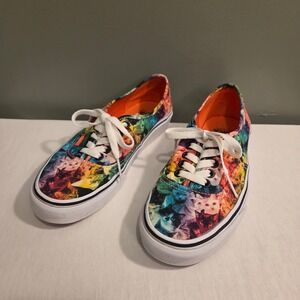 Vans x ASPCA Rainbow Kitty Cat Canvas Sneakers, Women's Size 8, Men's Size 6.5